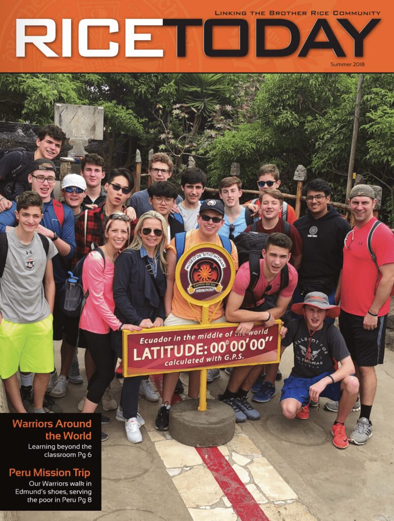 Brother Rice High School private Catholic Bloomfield Hills Mi Rice Today magazine 2018
