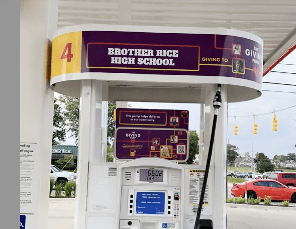 The Giving Pump for Brother Rice High School