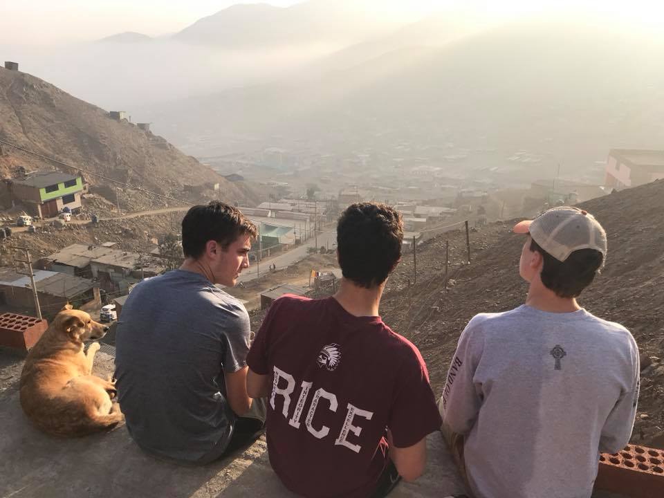 Brother Rice Peru Mission Trip 2018 Building a Home private catholic high school