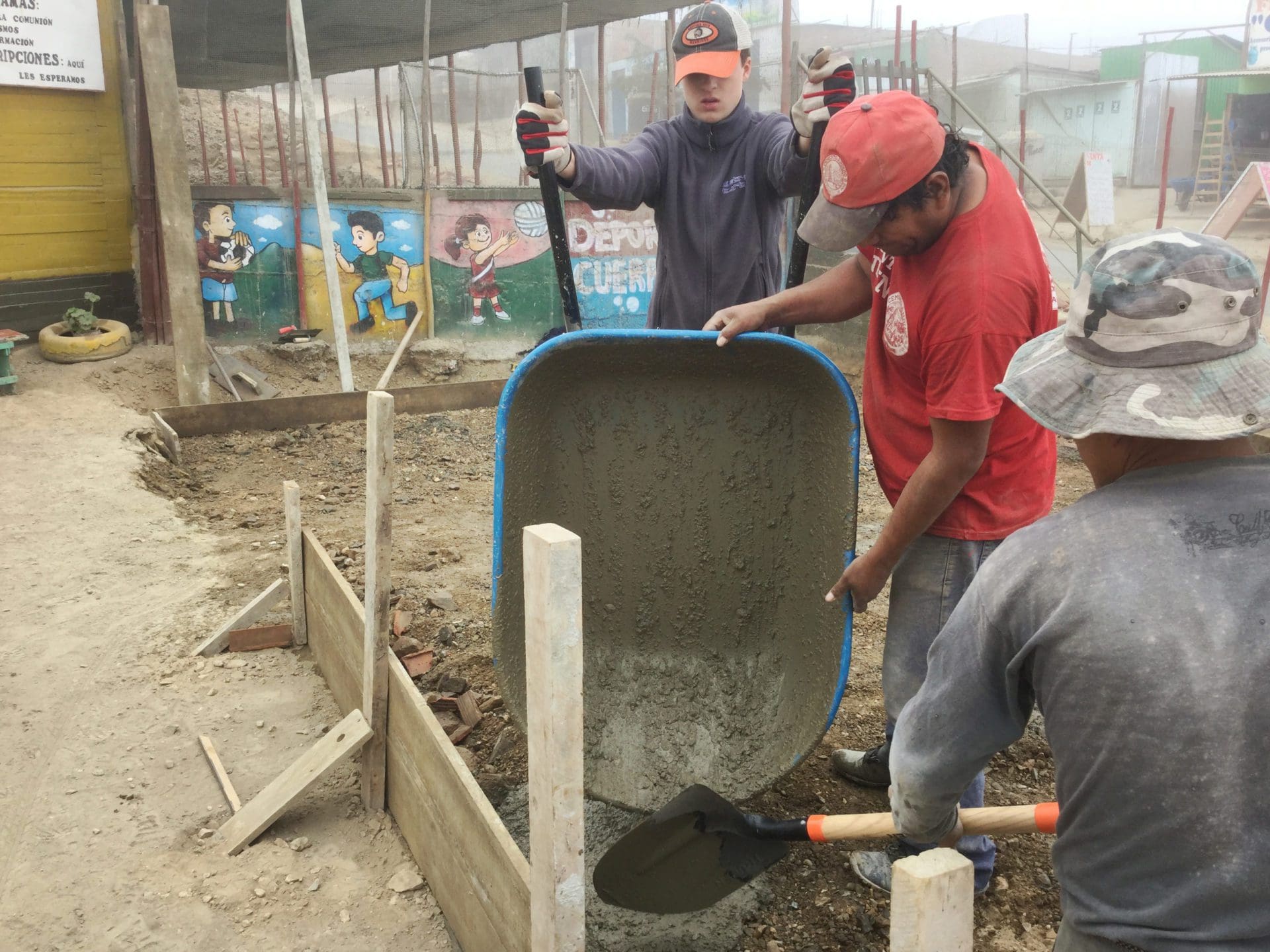 Brother Rice Peru Mission Trip 2018 Building a Home private catholic high school