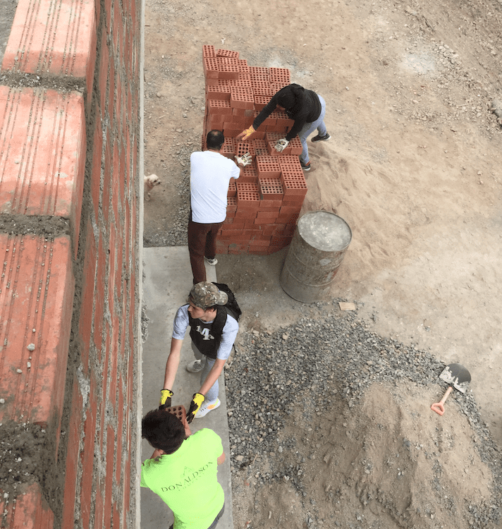 Brother Rice Peru Mission Trip 2018 Building a Home private catholic high school