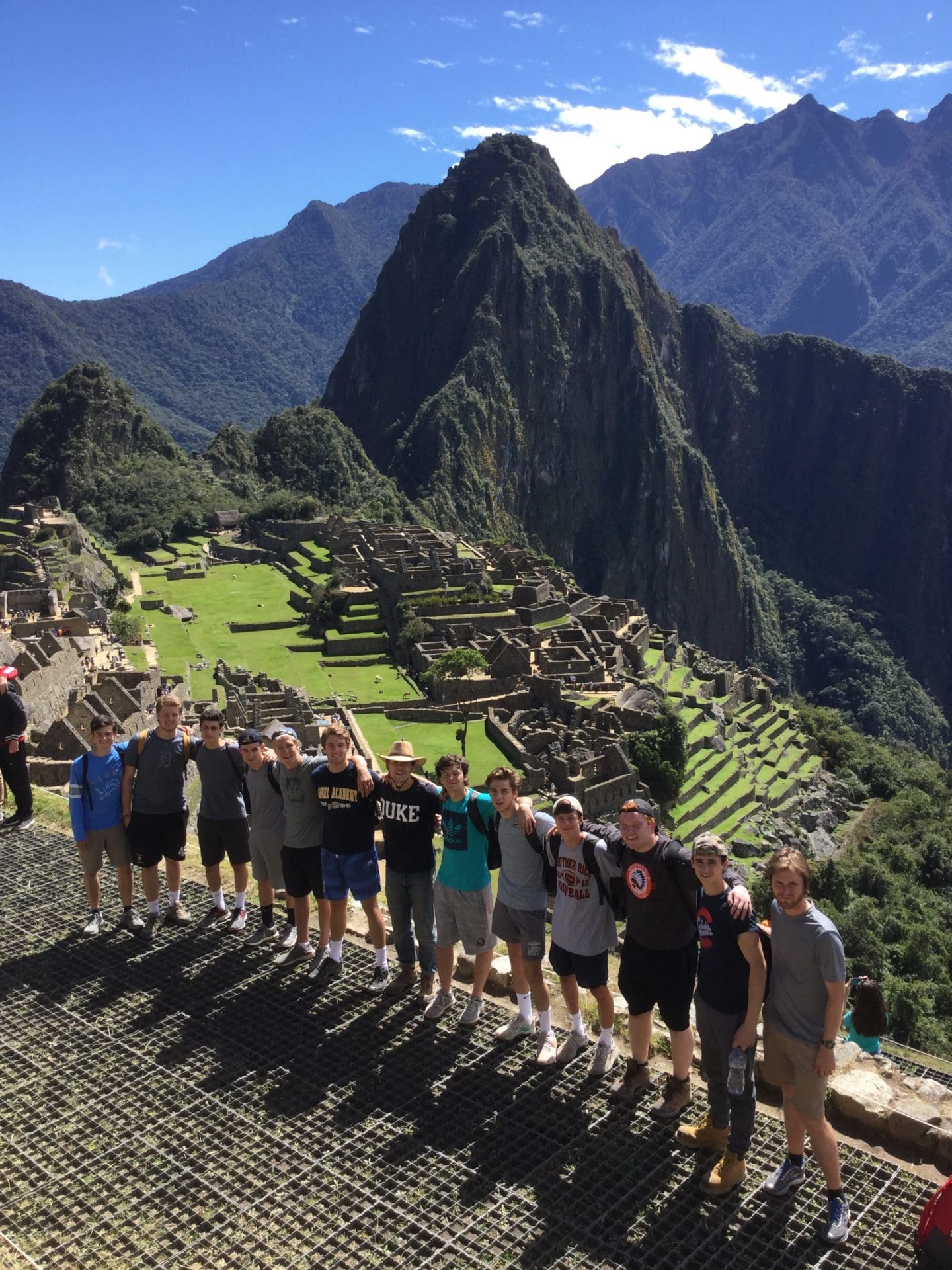 The Road to Machu Picchu Brother Rice Private Catholic High School mission trip peru